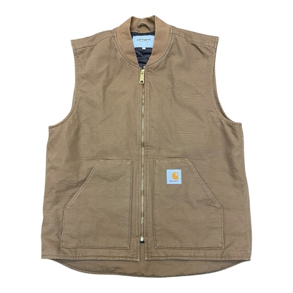 Carhartt Other - Carhartt Brown Canvas Sleeveless Vest Size Large EUC